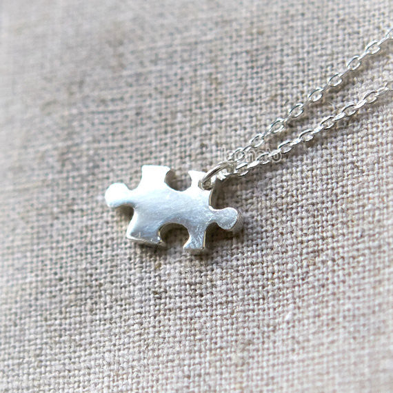 Jigsaw Puzzle Necklaces for Best Friends or Couple