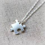 Jigsaw Puzzle Necklaces for Best Friends or Couple