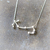 Scorpio Zodiac Sign Necklace in sterling silver