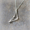 Capricorn Zodiac Sign Necklace in sterling silver