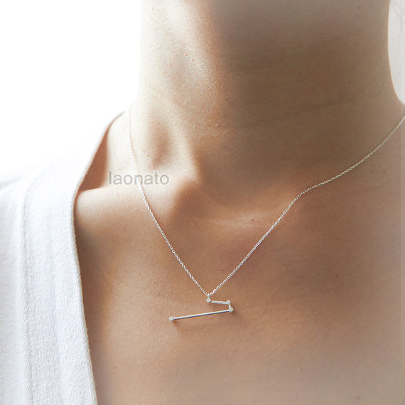 Aries Zodiac Sign Necklace
