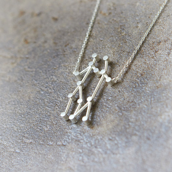 Gemini Zodiac Sign Necklace