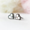 Initial Heart Earrings