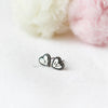 Initial Heart Earrings