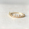 Tiara Ring in gold plated sterling silver