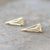 3D Triangle Earrings