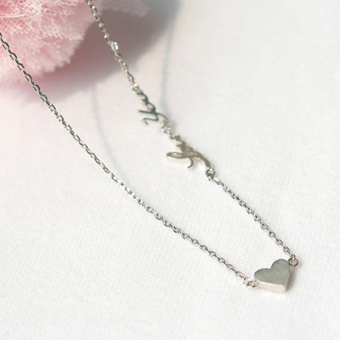 Split Heart Best Friends Necklaces, Set of 2 necklaces