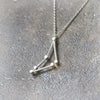 Capricorn Zodiac Sign Necklace in sterling silver