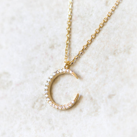Mini Crescent Moon Necklace