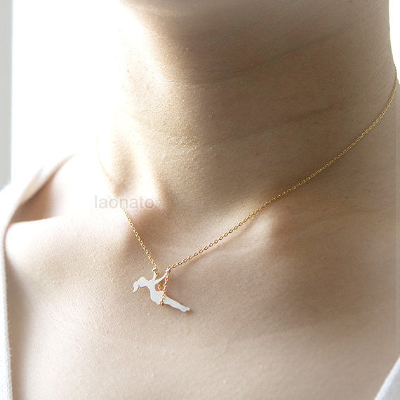 Girl on a Swing Necklace