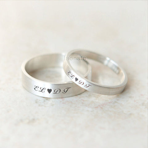 Gender Symbol Ring in sterling silver, Couples Ring