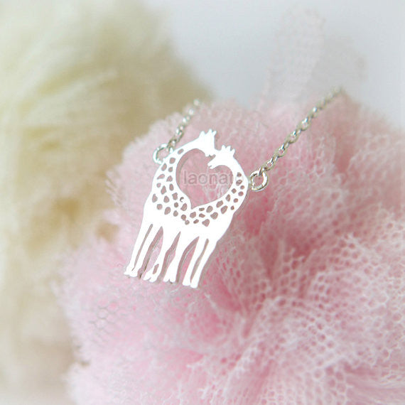 Twin Giraffe Necklace