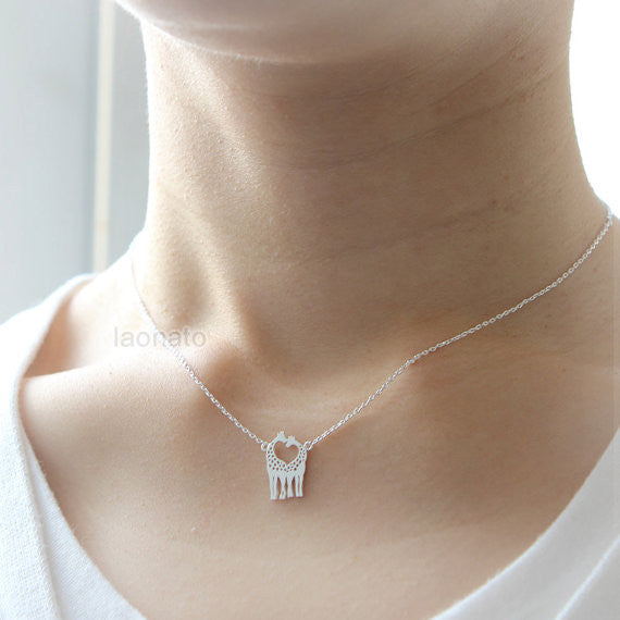 Twin Giraffe Necklace