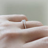 CZ twisted ring in sterling silver
