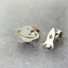 Planet and Rocket Earrings