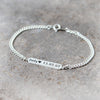 Customized name bar bracelet