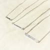 Customized name bar necklace