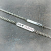 Customized name bar bracelet
