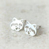 Raccoon earrings