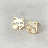 Raccoon earrings