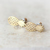 Pineapple Earrings / fruit studs