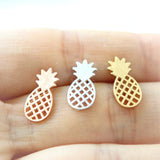 Pineapple Earrings / fruit studs