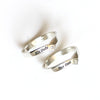 Personalized Chevron ring in sterling silver, Couple Rings--Custom engraving Ring, His only, Her one
