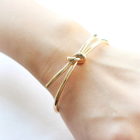 Flower Stem Bangle / Leaf bracelet