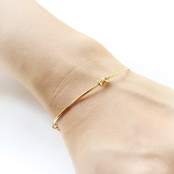Gold Simple Knot Bracelet / Love Knot bracelet