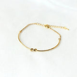 Gold Simple Knot Bracelet / Love Knot bracelet