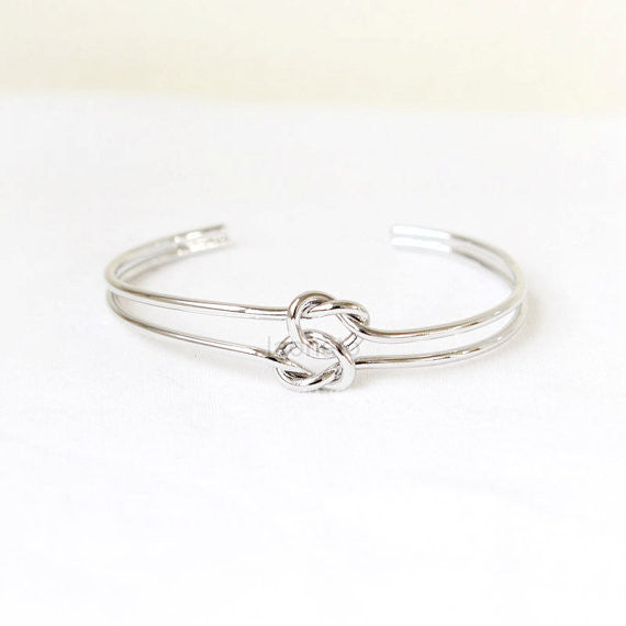 Double Knot Bangle / Love Knot bracelet