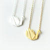 Origami Swan Necklace