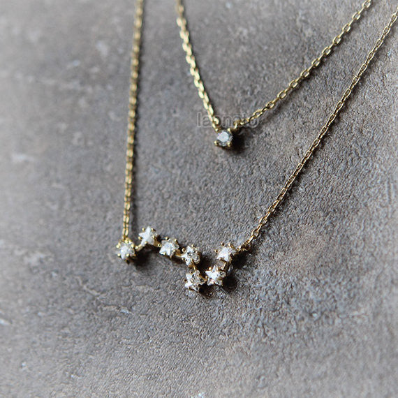 Big Dipper layered necklace