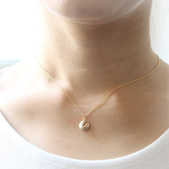 Fortune Cookie Necklace