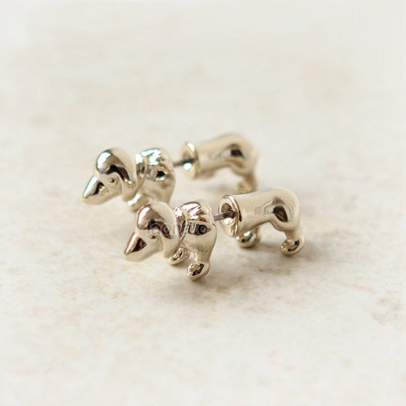 Dachshund Fake guage Earrings