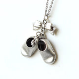 Bow and Little Girl Shoes Necklace