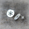 Cutout Snowflake Earrings