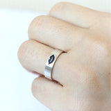 Mustache and Lips Ring in sterling silver, Couple Rings