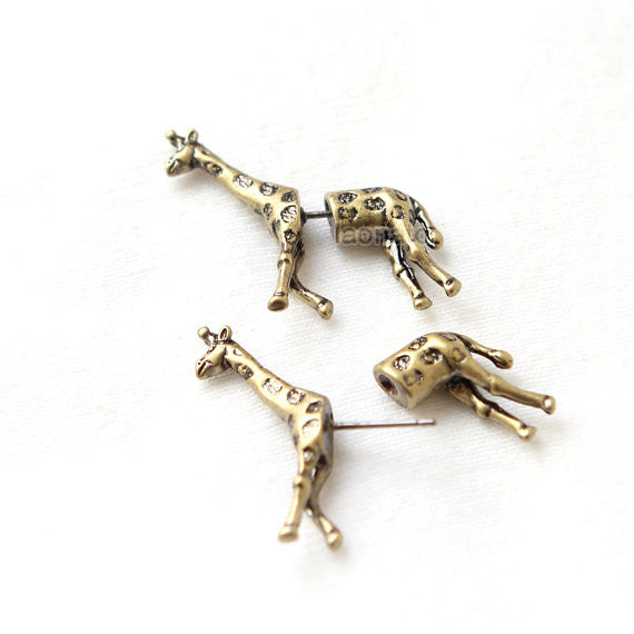 Giraffe Fake guage Earrings