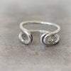 Safety Pin Ring in 925 sterling silver