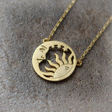 Sun and Moon necklace