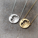 Sun and Moon necklace