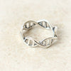 DNA Ring in 925 sterling silver