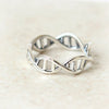 DNA Ring in 925 sterling silver