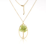 Peridot Tree of Life Necklace